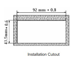 Aparat de masura digital Lumel N19Z-E1K8DH51000M0, 48x96, monofazat, c.a., 1/5 A, 40...300 V c.a. c.c. 3 c.a.