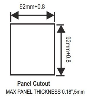 Aparat de masura digital Lumel N19Z-E1K8DH51000M0, 48x96, monofazat, c.a., 1/5 A, 40...300 V c.a. c.c. 11 20...40 V c.a