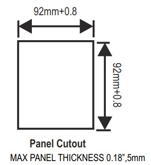 Aparat de masura digital Lumel N19Z-E1K8DH51000M0, 48x96, monofazat, c.a., 1/5 A, 40...300 V c.a. c.c. 5 20...40 V c.a