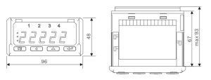 Aparat de masura digital Lumel N30O-200000E0, impuls, frecventa, timp, RTC, 20...40 V c.a., c.c. 11 1 x AO