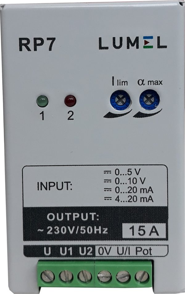 Controler de putere Lumel RP7 308, 15 A, 1x230 V 1 15 A