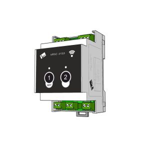 Controler WIFI BVA WF2C 0723 cu 2 iesiri, NONC, 6 A, eWeLink, 2 intrari NO cu revenire, 230 V c.a. 5 6 A